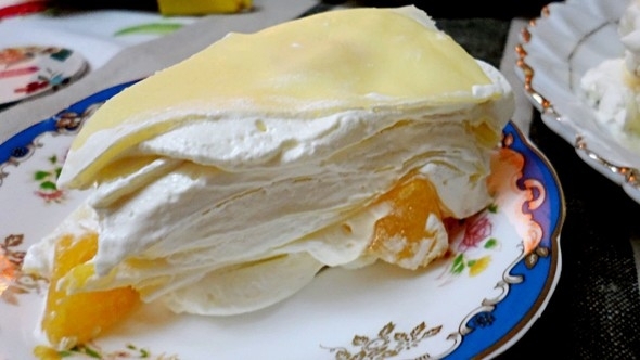 黃桃千層蛋糕