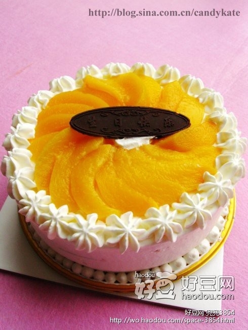 黃桃奶油蛋糕