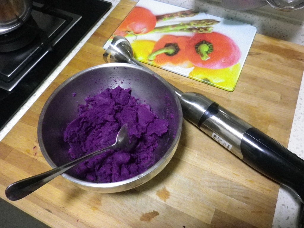 蒸紫薯餅