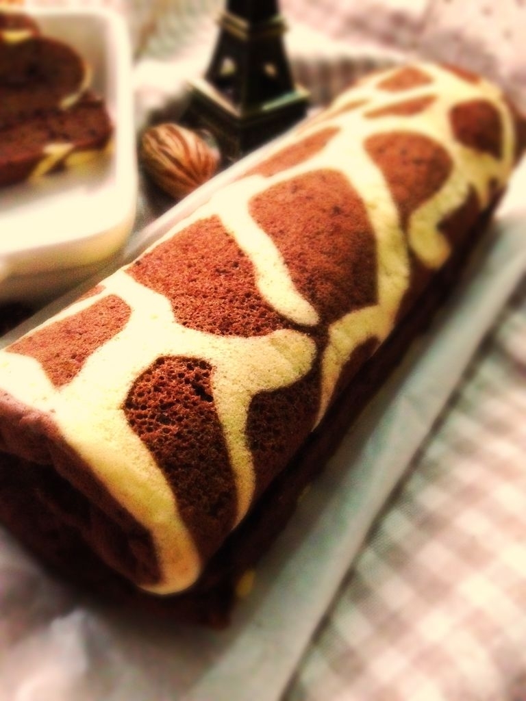 長頸鹿紋蛋糕卷