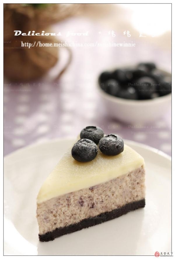 自己做藍莓芝士蛋糕！！