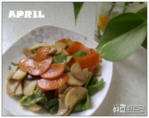 蚝香胡蘿蔔鮮菇片