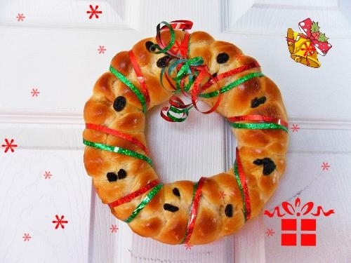 聖誕花環麵包