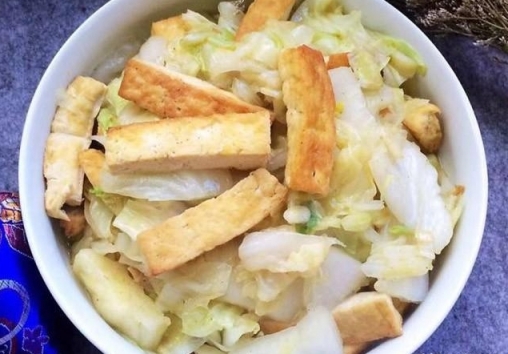 健康營養的素菜，減肥必吃的豆腐燒白菜