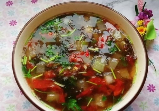 蕃茄紫菜冬瓜湯的做法