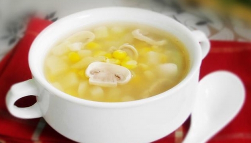 健康減肥美食，蘑菇玉米瘦身湯的做法