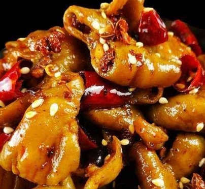 中式點心 食譜、作法，香辣肥腸的做法