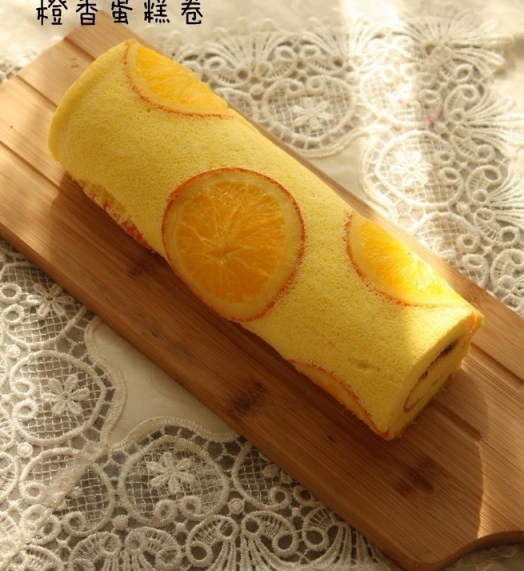 橙香蛋糕卷，橙香蛋糕卷的做法，蛋糕卷的做法