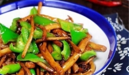 茶樹菇尖椒炒肉，茶樹菇尖椒炒肉的做法